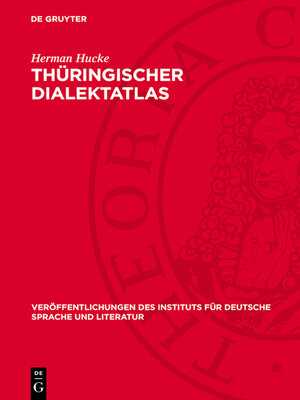 cover image of Thüringischer Dialektatlas